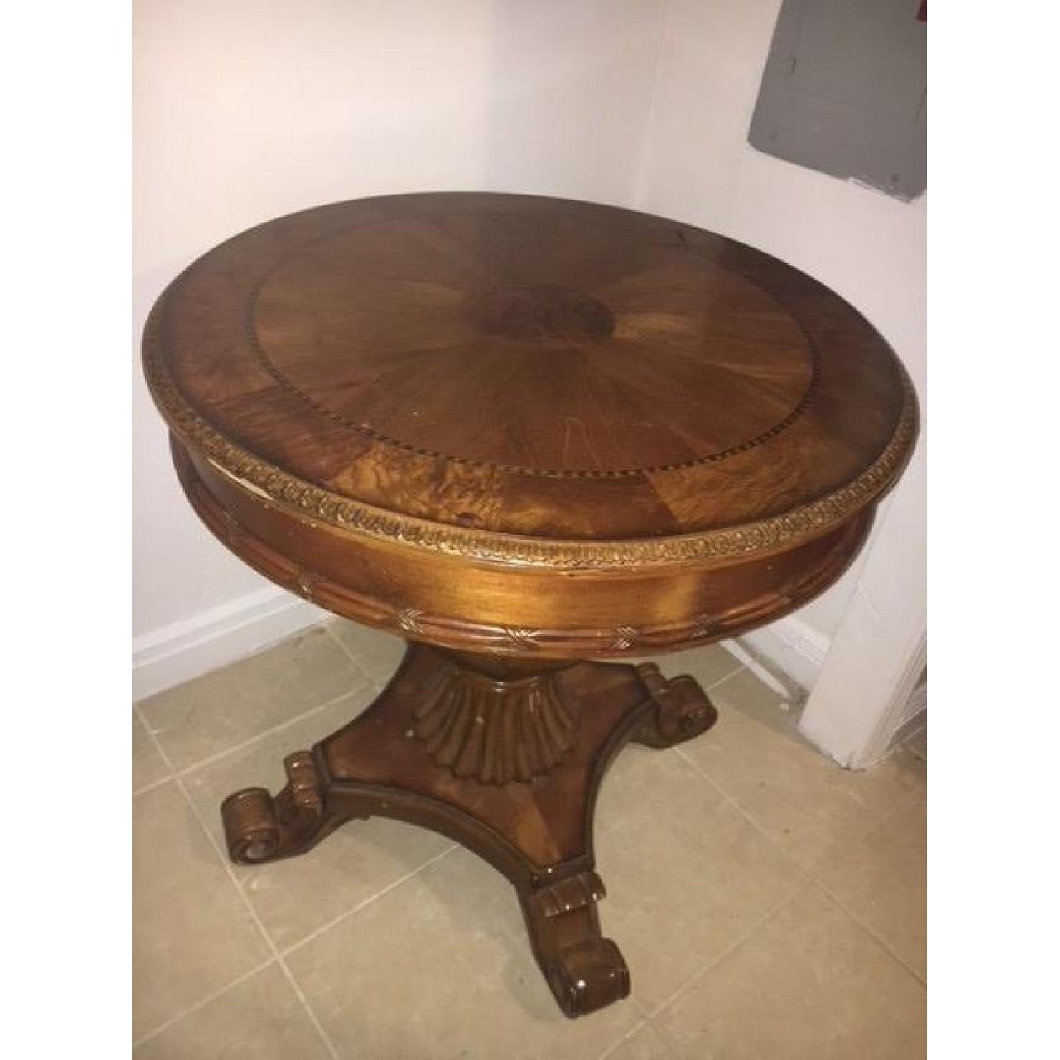 Solid Wood Round Coffee Table - image-2