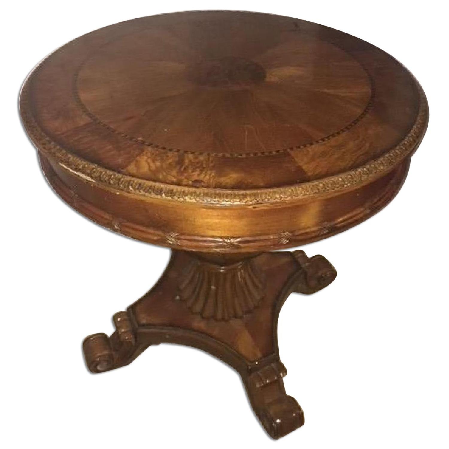 Solid Wood Round Coffee Table - image-0
