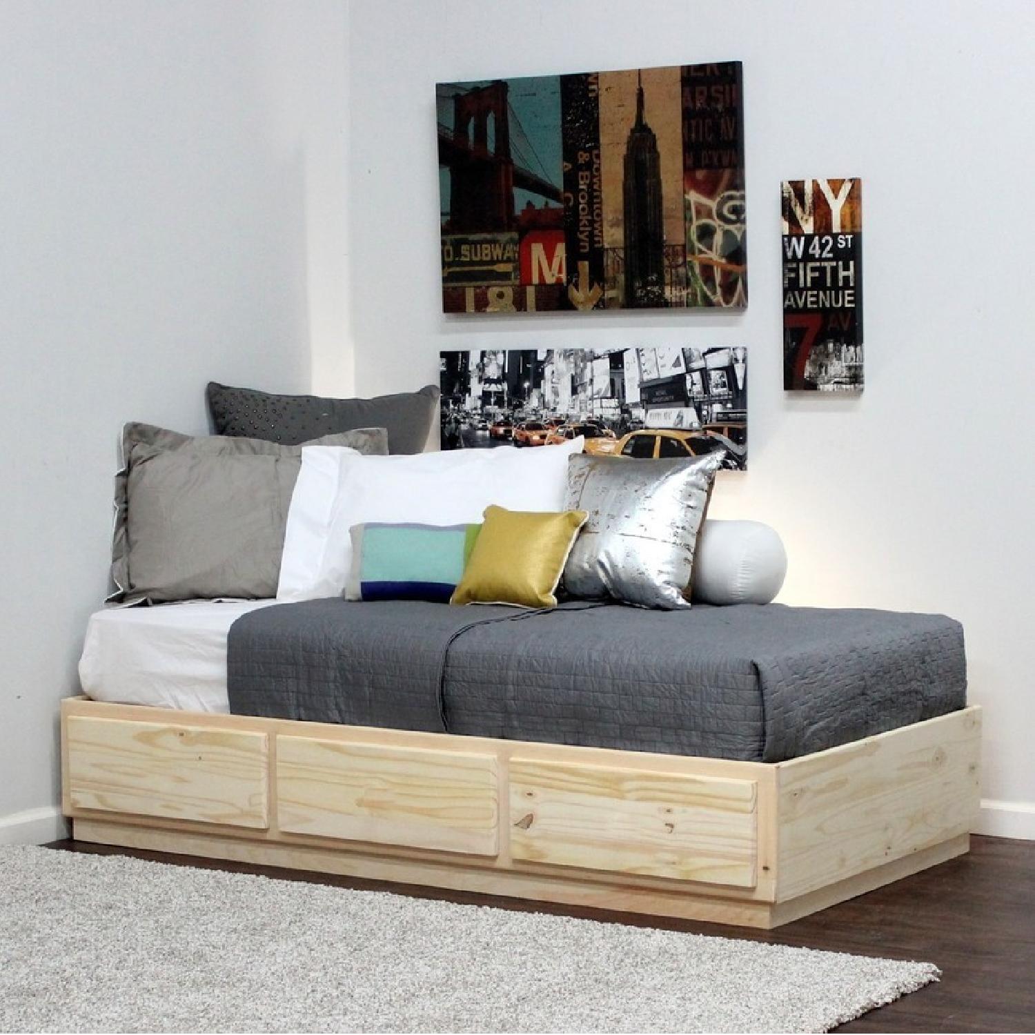Gothic Cabinet Craft Solid Pine Twin Captains Bed - image-1