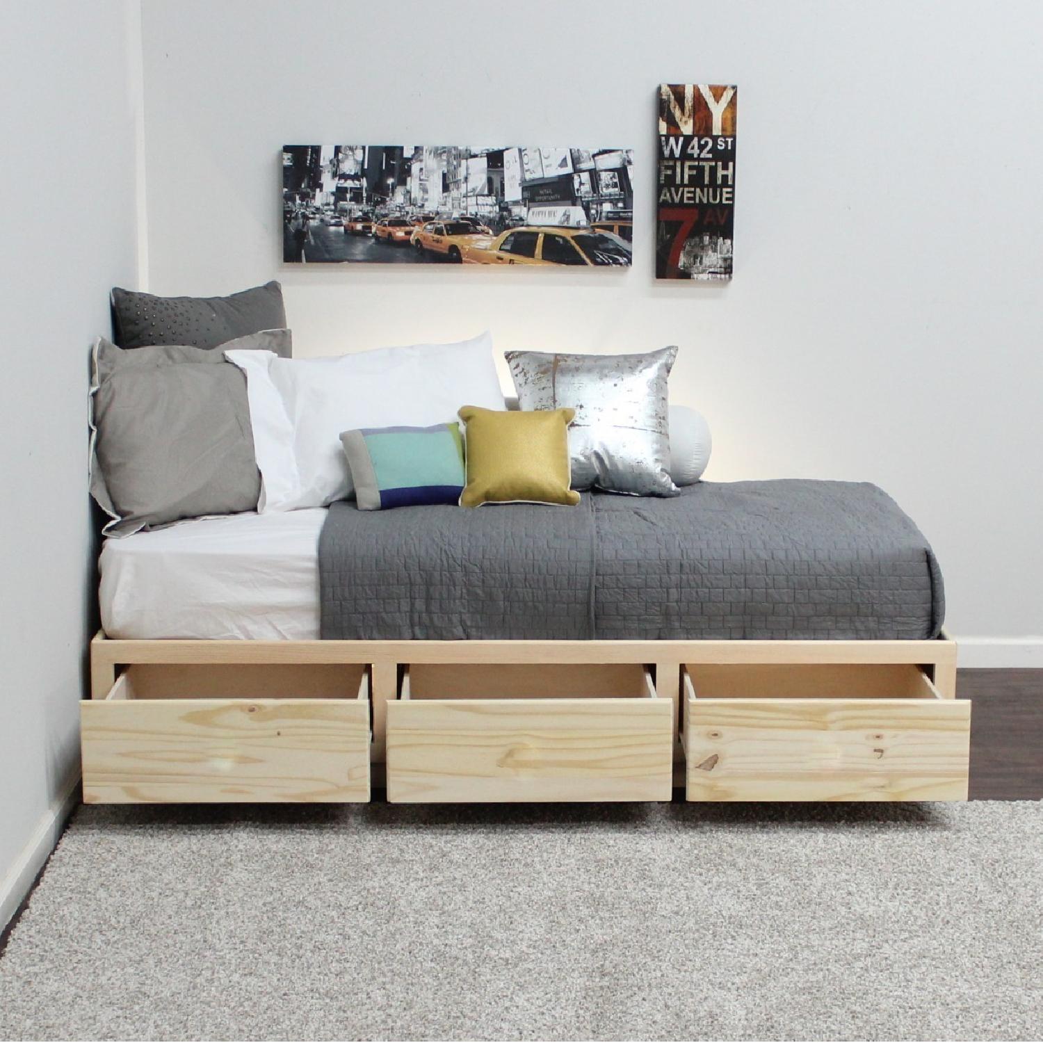 Gothic Cabinet Craft Solid Pine Twin Captains Bed - image-2