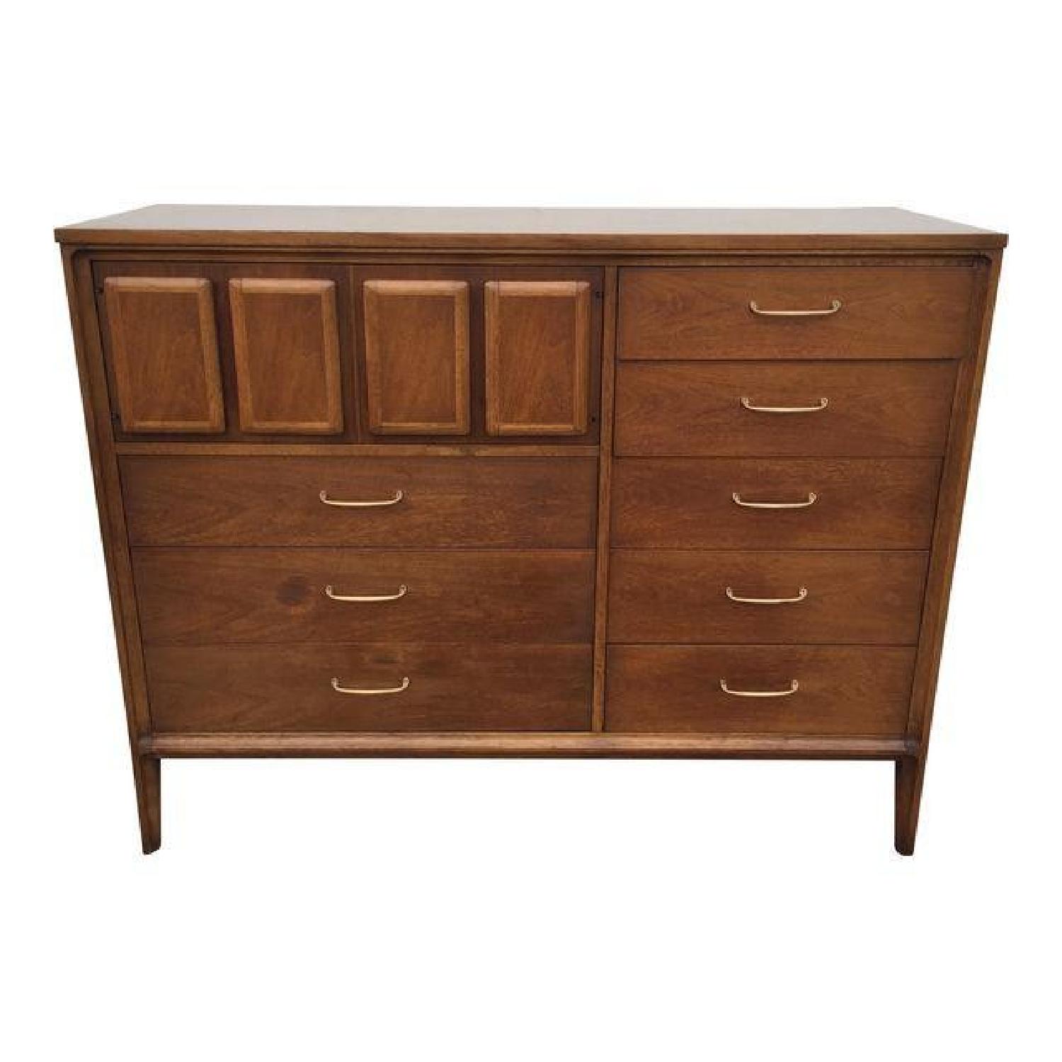Broyhill Walnut Forward 70's Dresser - image-1