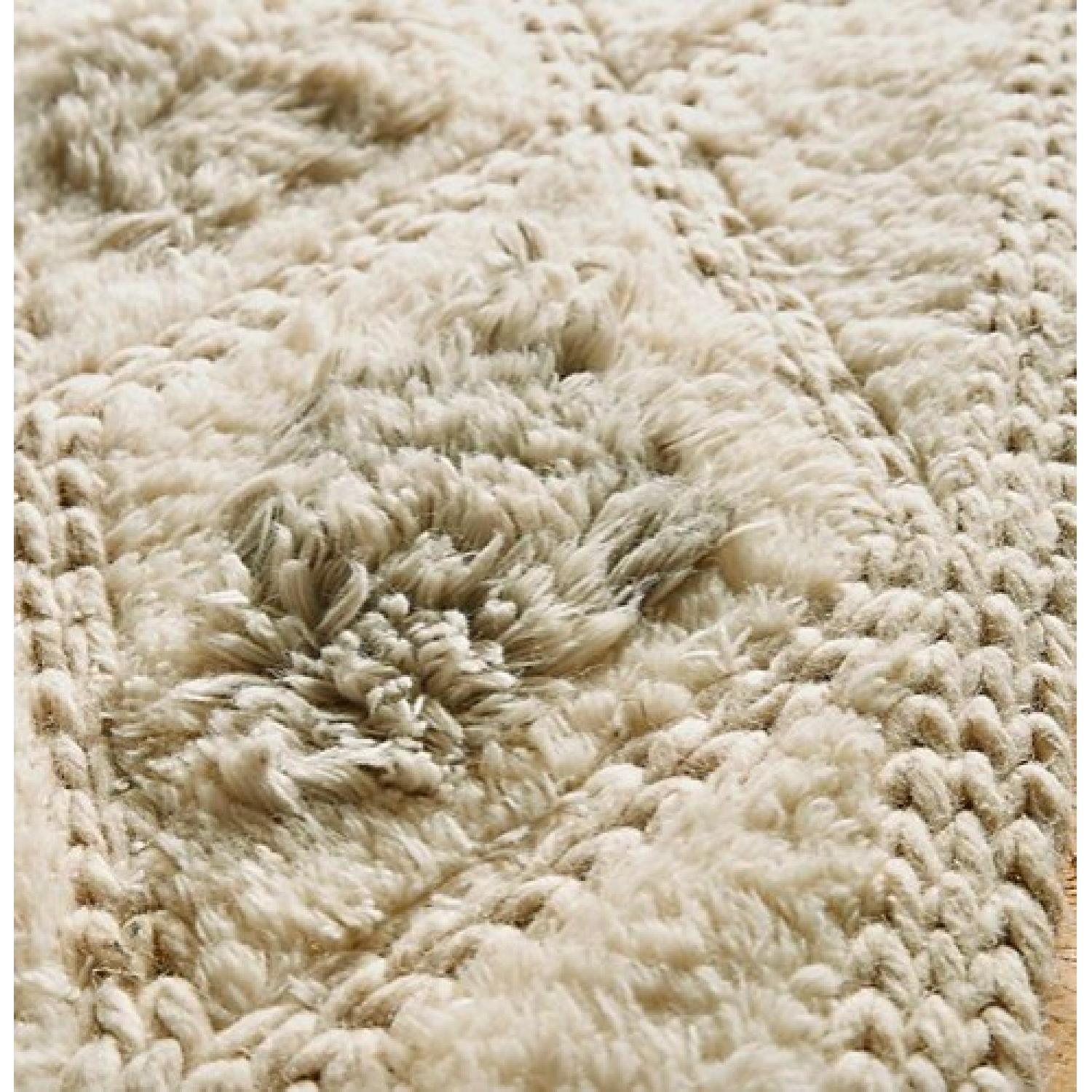 Anthropologie Diamond Path Shag Wool Tufted Rug - image-2