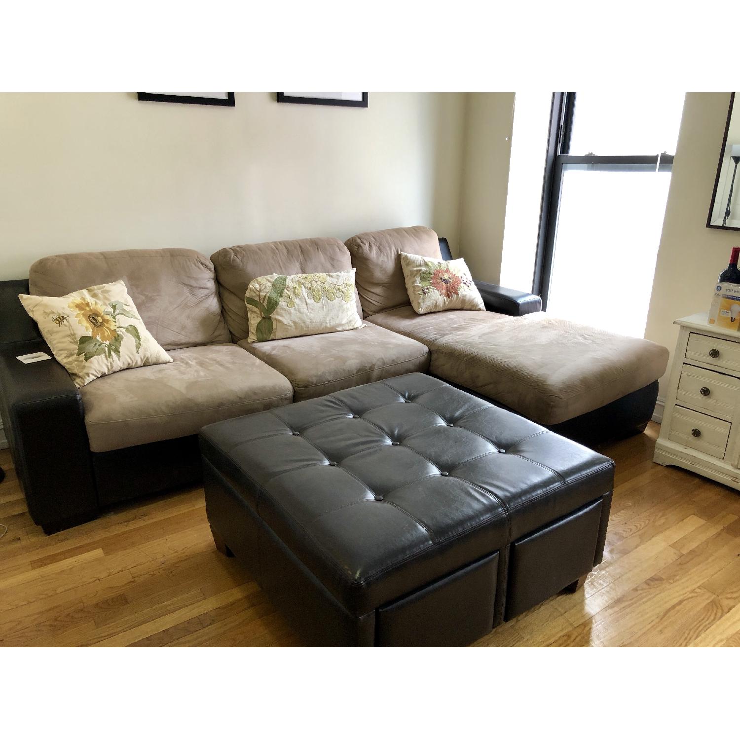 Pottery Barn Sectional Sofa w/ Chaise - image-0