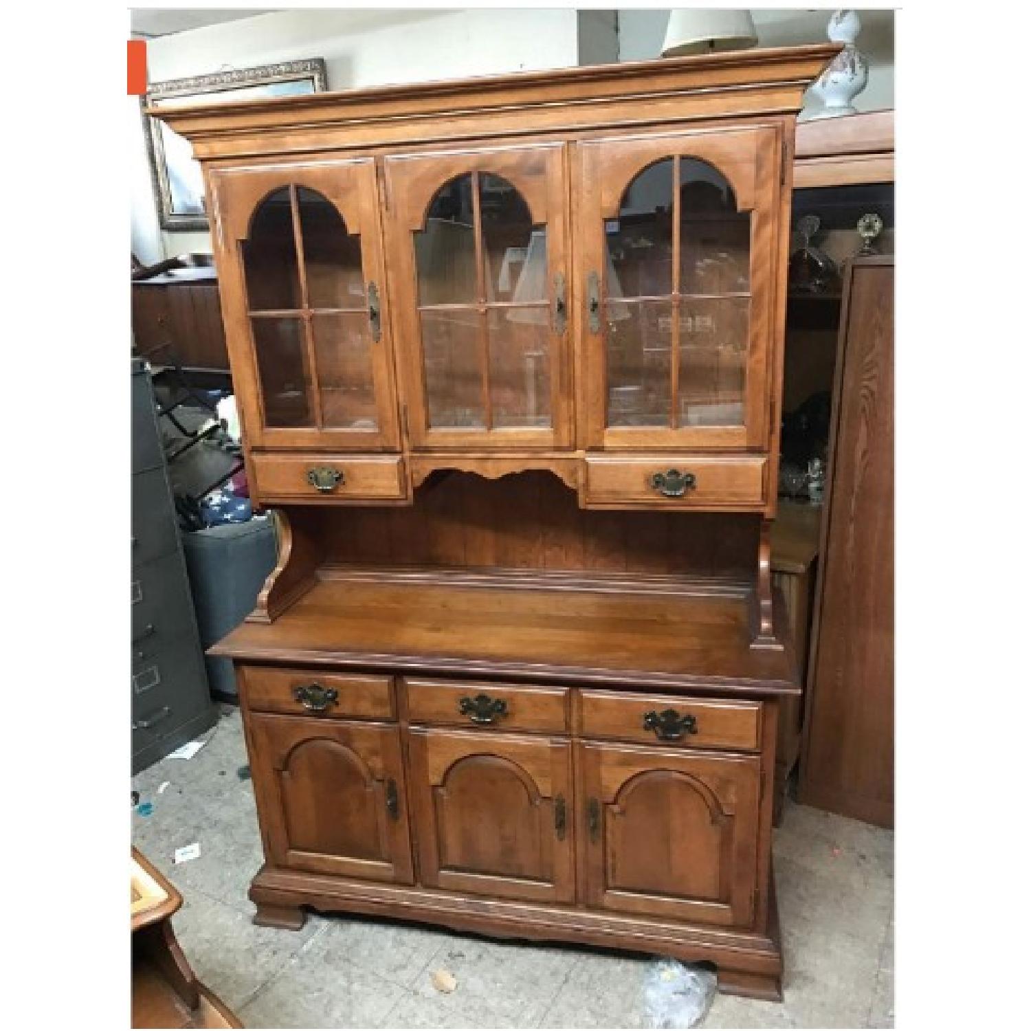 Ethan Allen Hutch/China Cabinet - image-1