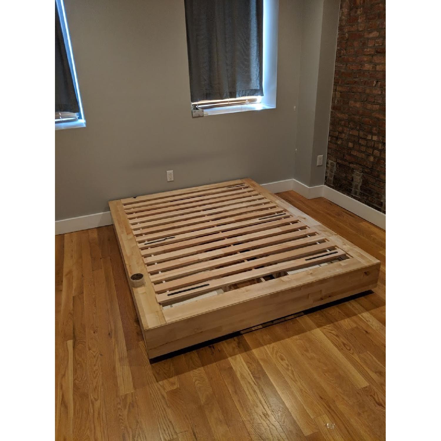 Ikea Mandal Queen Size Bed Frame w/ Storage Drawers AptDeco