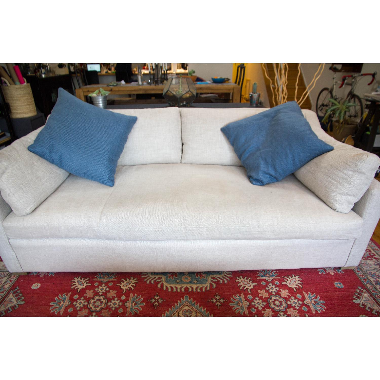 Restoration Hardware Belgian Classic Slope Arm Sofa - image-1