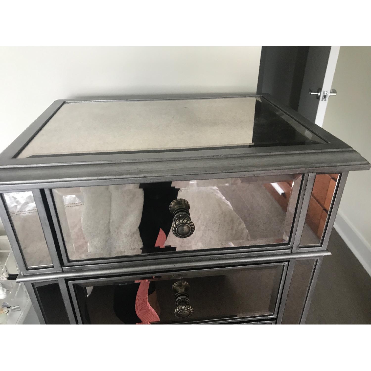 Pier 1 Hayworth Mirrored Silver Lingerie Chest - image-4