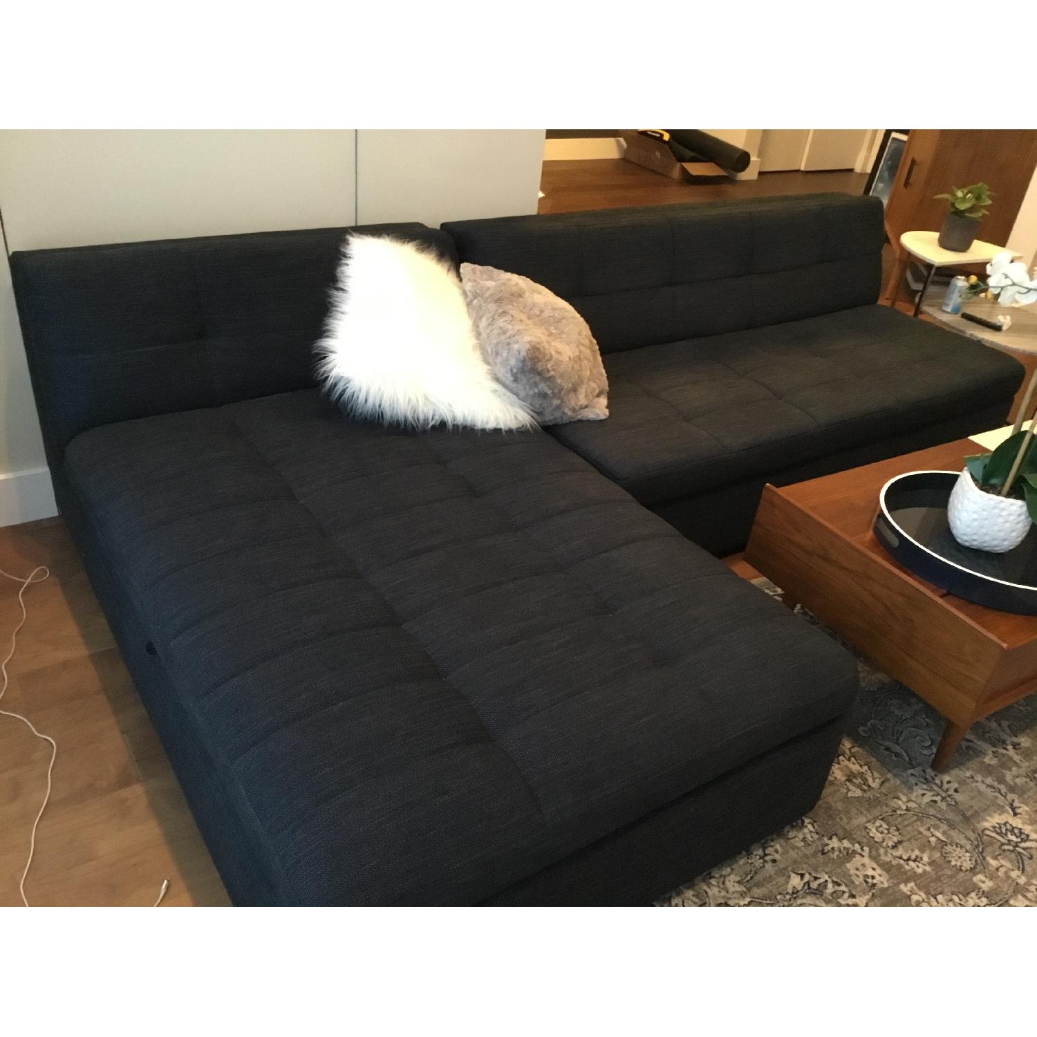 West Elm Plateau 2-Piece Storage Chaise Sectional Sofa - image-3