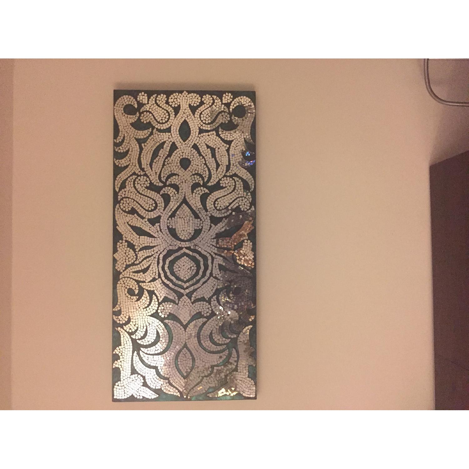 Pier 1 Mosaic Mirrored Wall Panel AptDeco