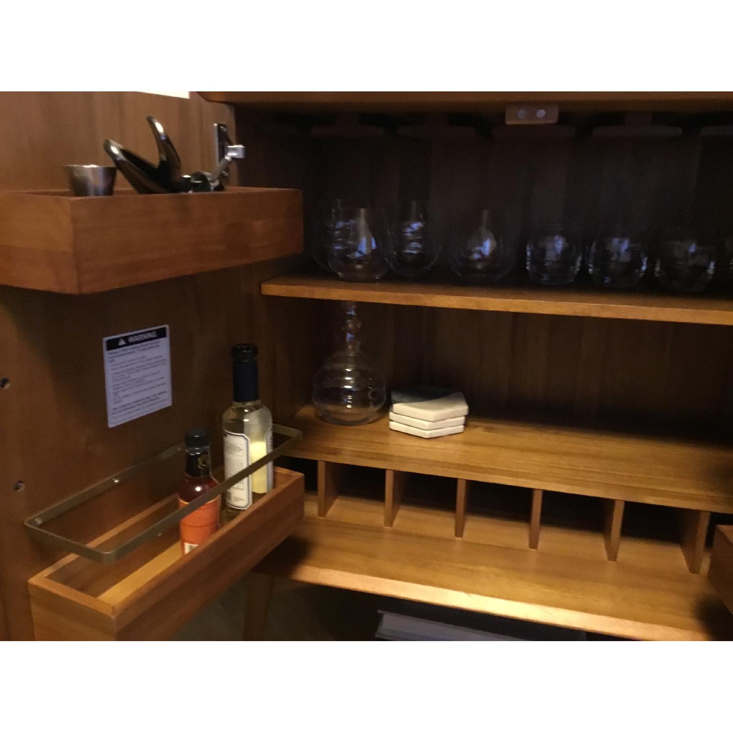 West Elm Small Mid-Century Bar Cabinet - image-3