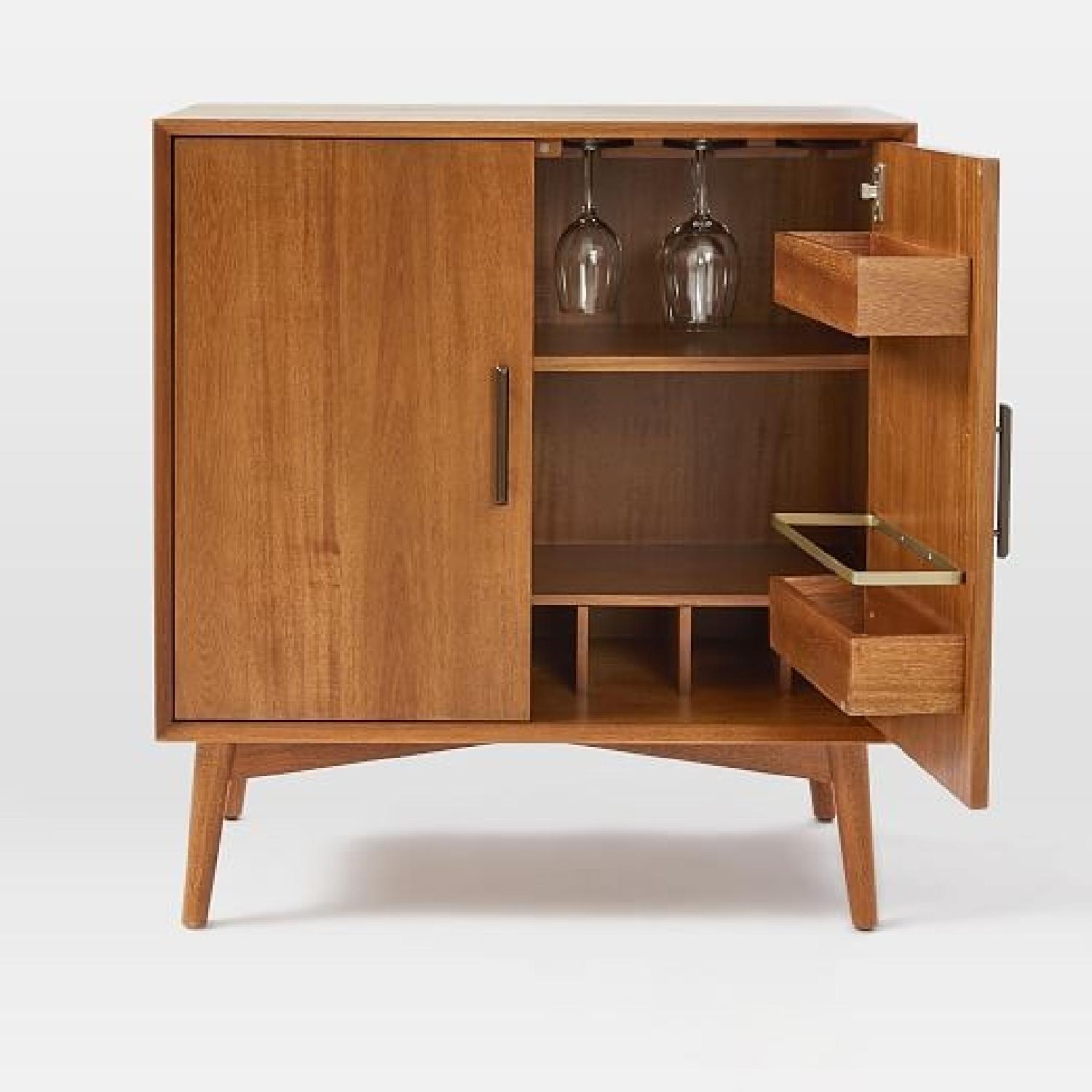 West Elm Small Mid-Century Bar Cabinet - image-6