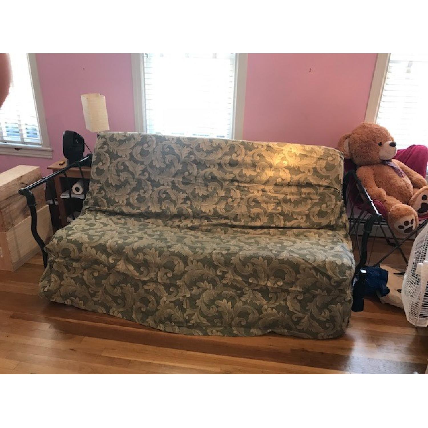 Black Metal Futon Frame - image-1