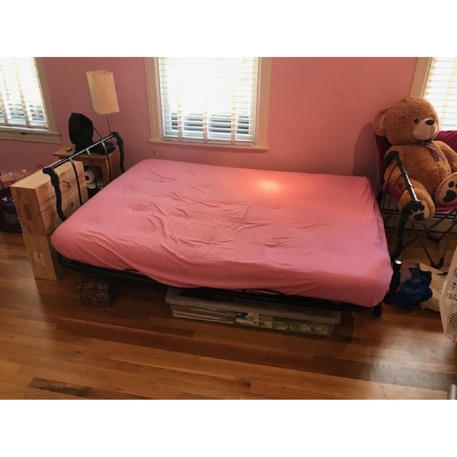 Black Metal Futon Frame - image-2