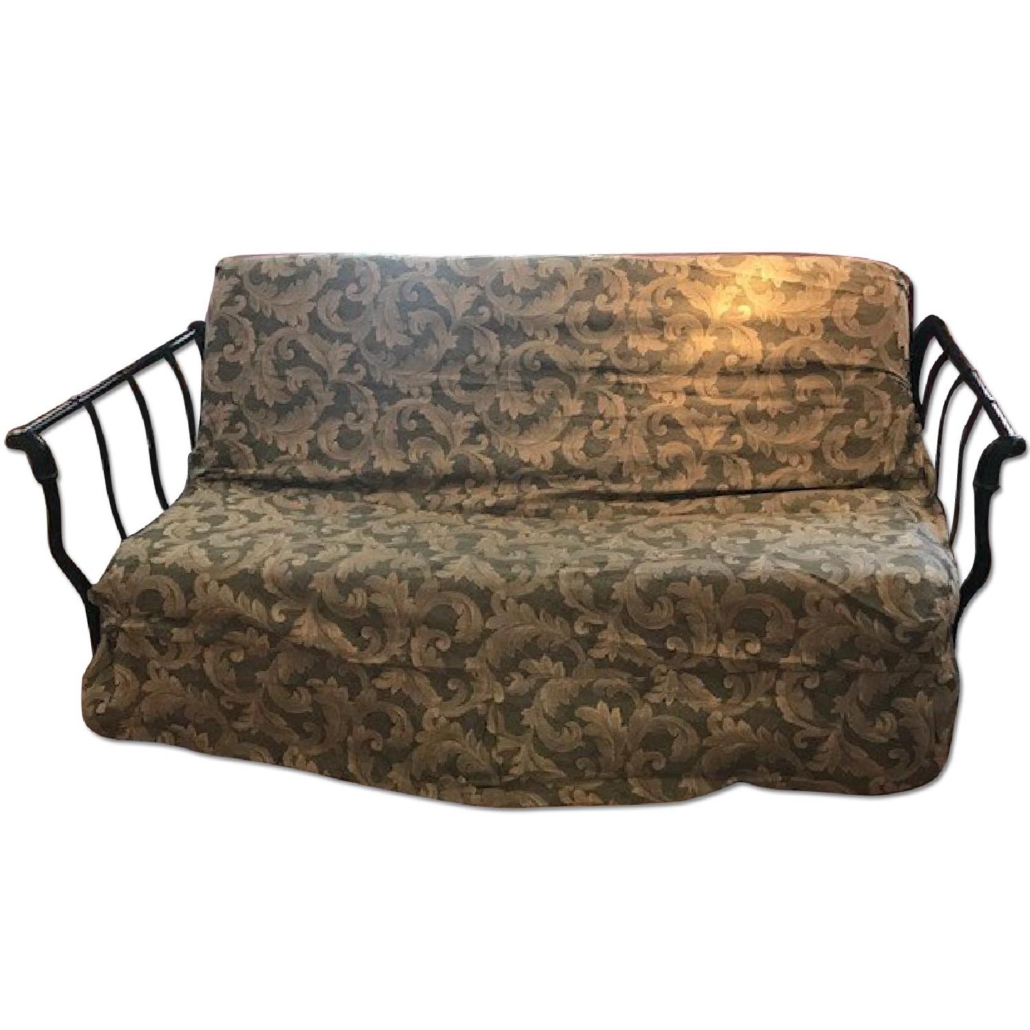 Black Metal Futon Frame - image-0