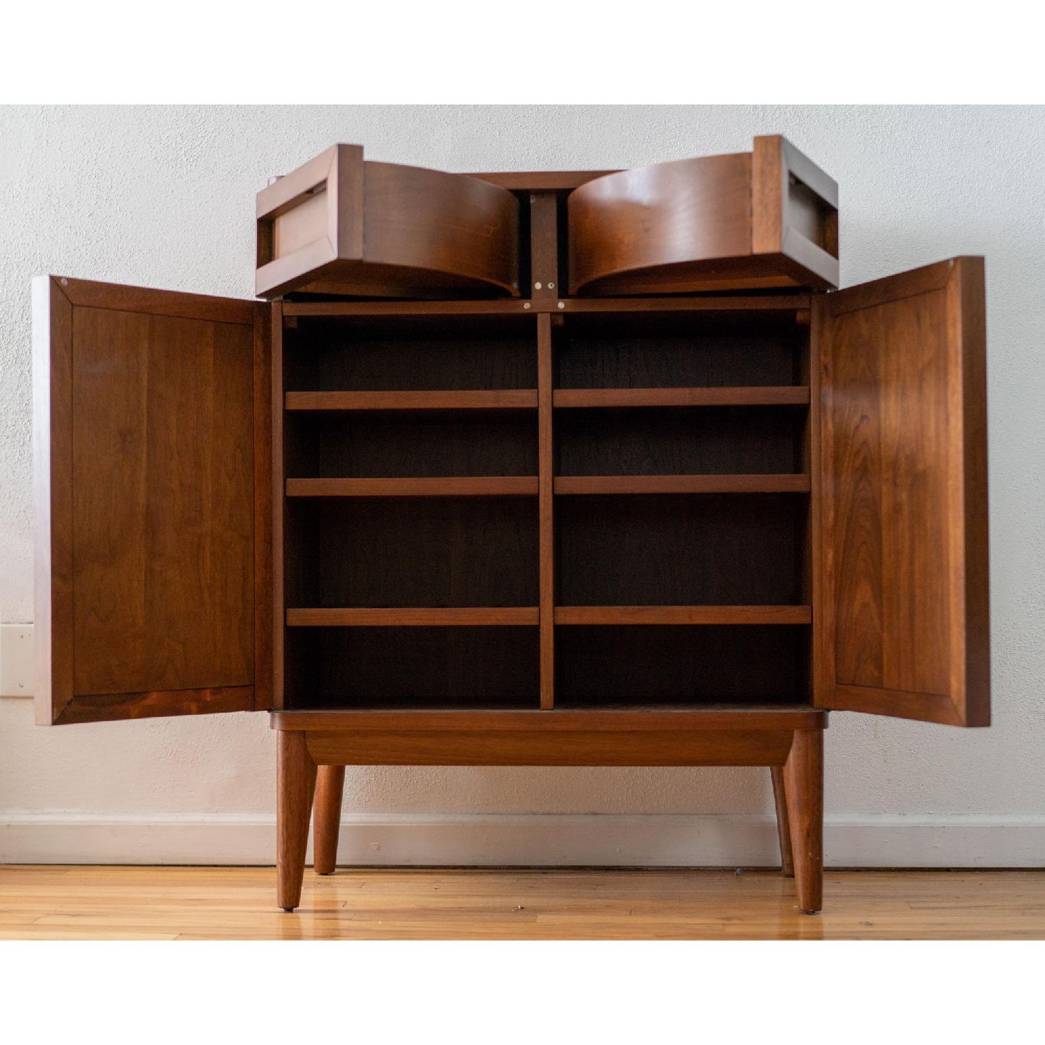 Crate & Barrel Mid Century Bar/Cupboard AptDeco