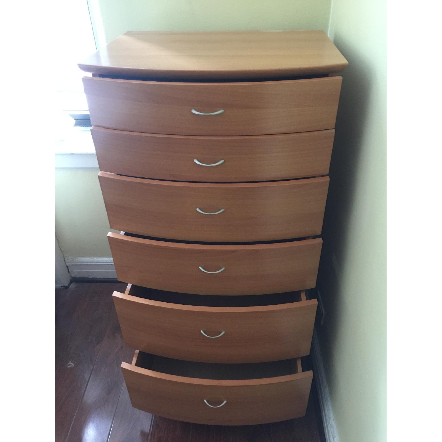 Wooden 6 Drawer Dresser AptDeco