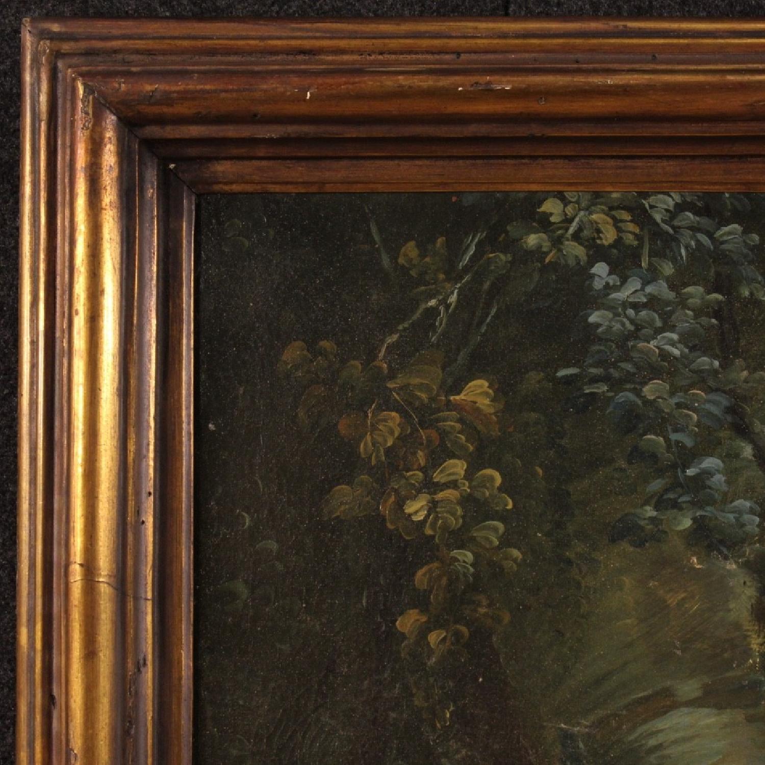 18th Century French Landscape Painting w/ Characters - image-7