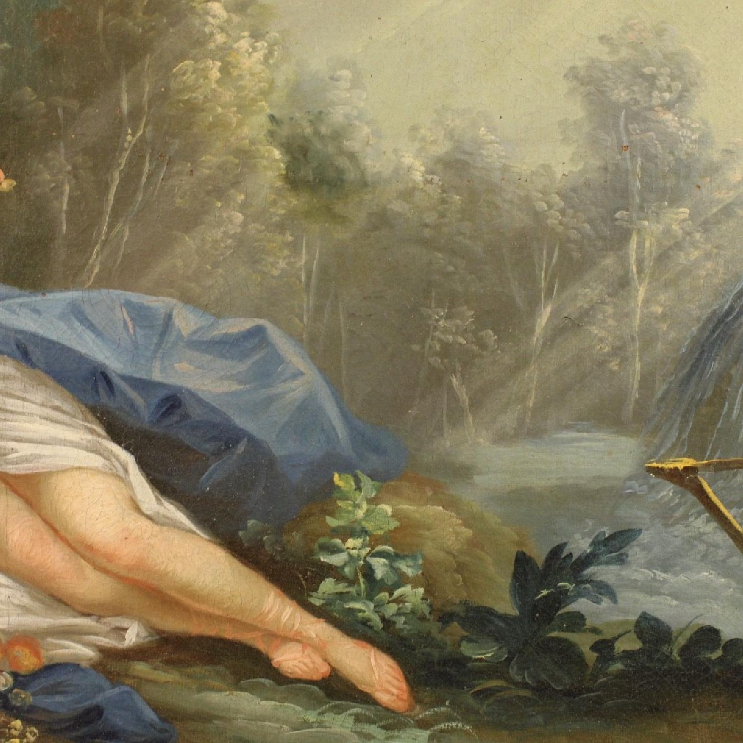 18th Century French Landscape Painting w/ Characters - image-8