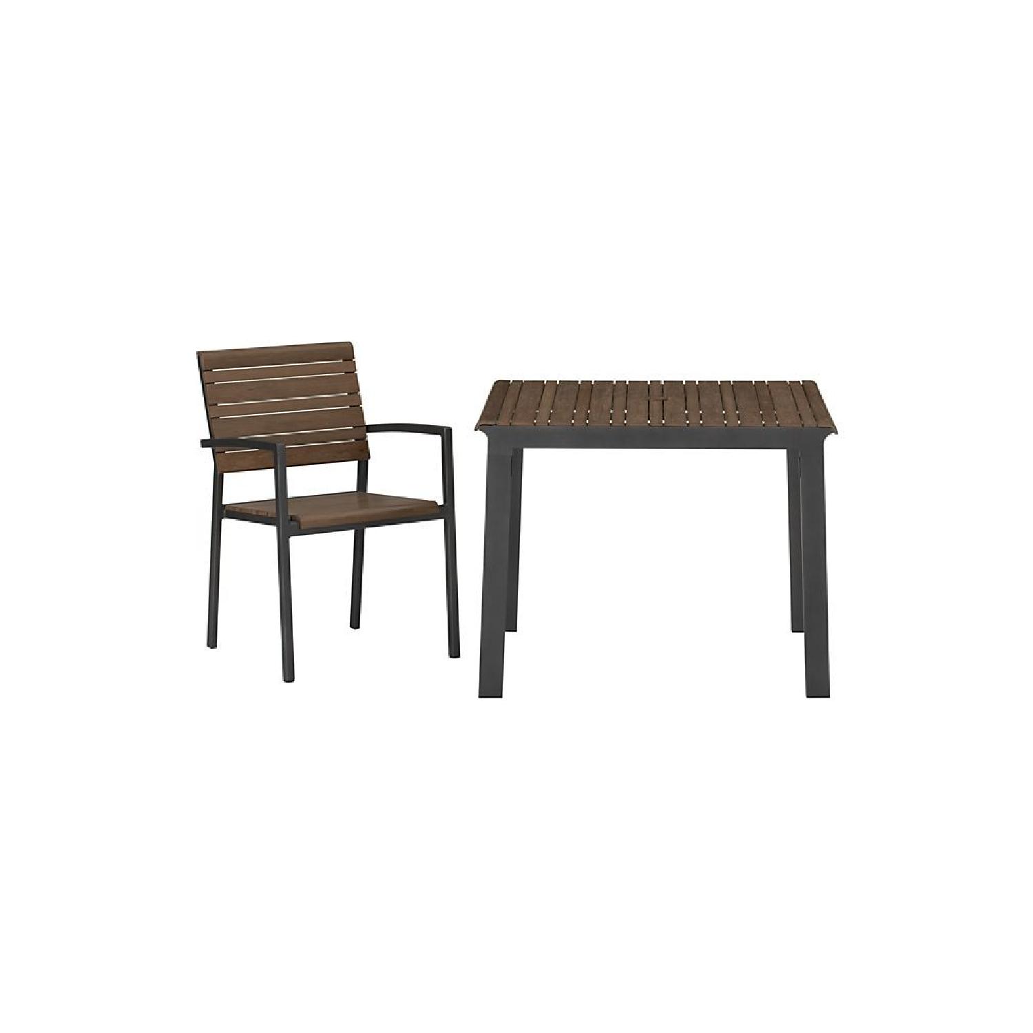 Crate & Barrel Rocha II Cafe 3-Piece Dining Set - image-0