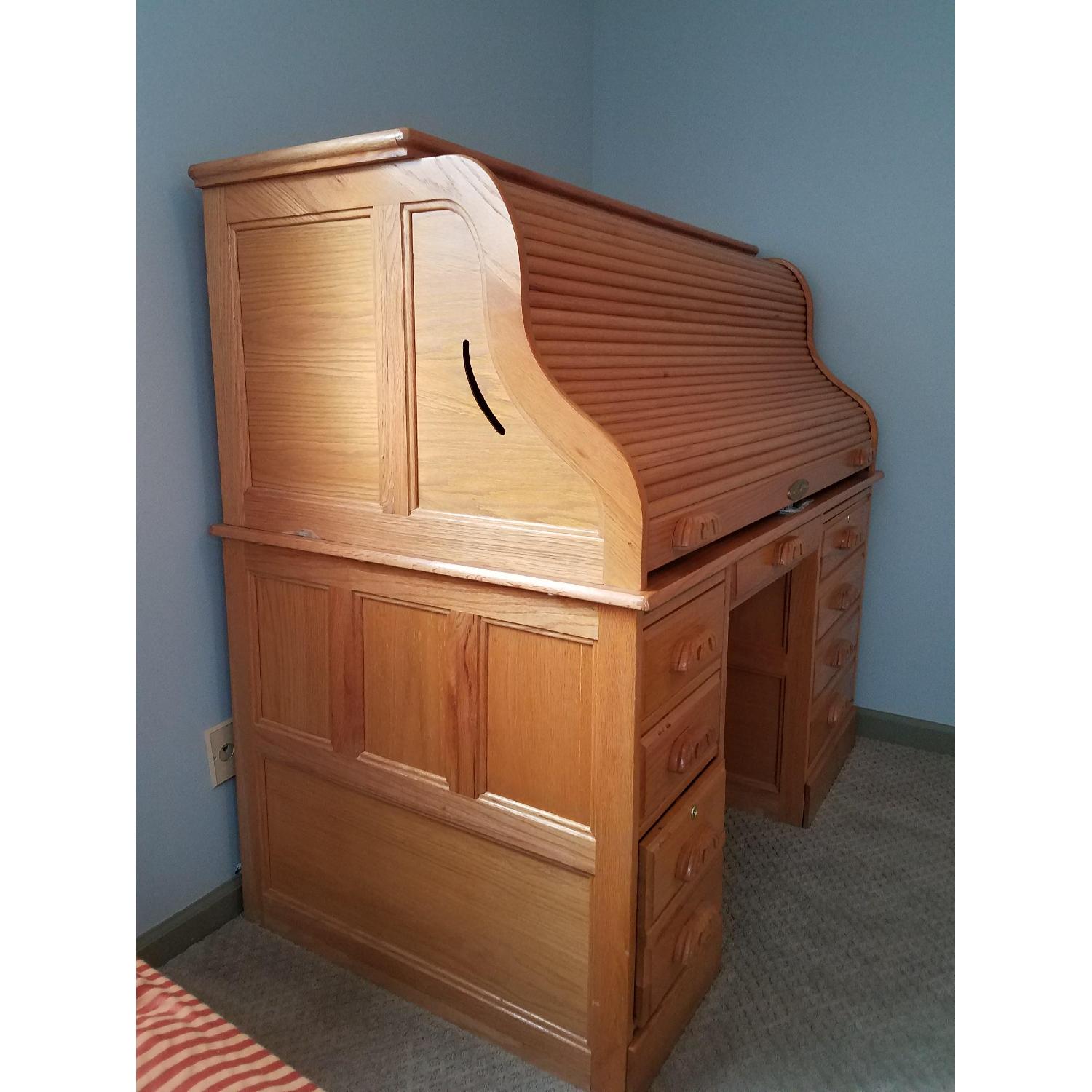 Haugen Solid Wood Roller Top Desk - image-3