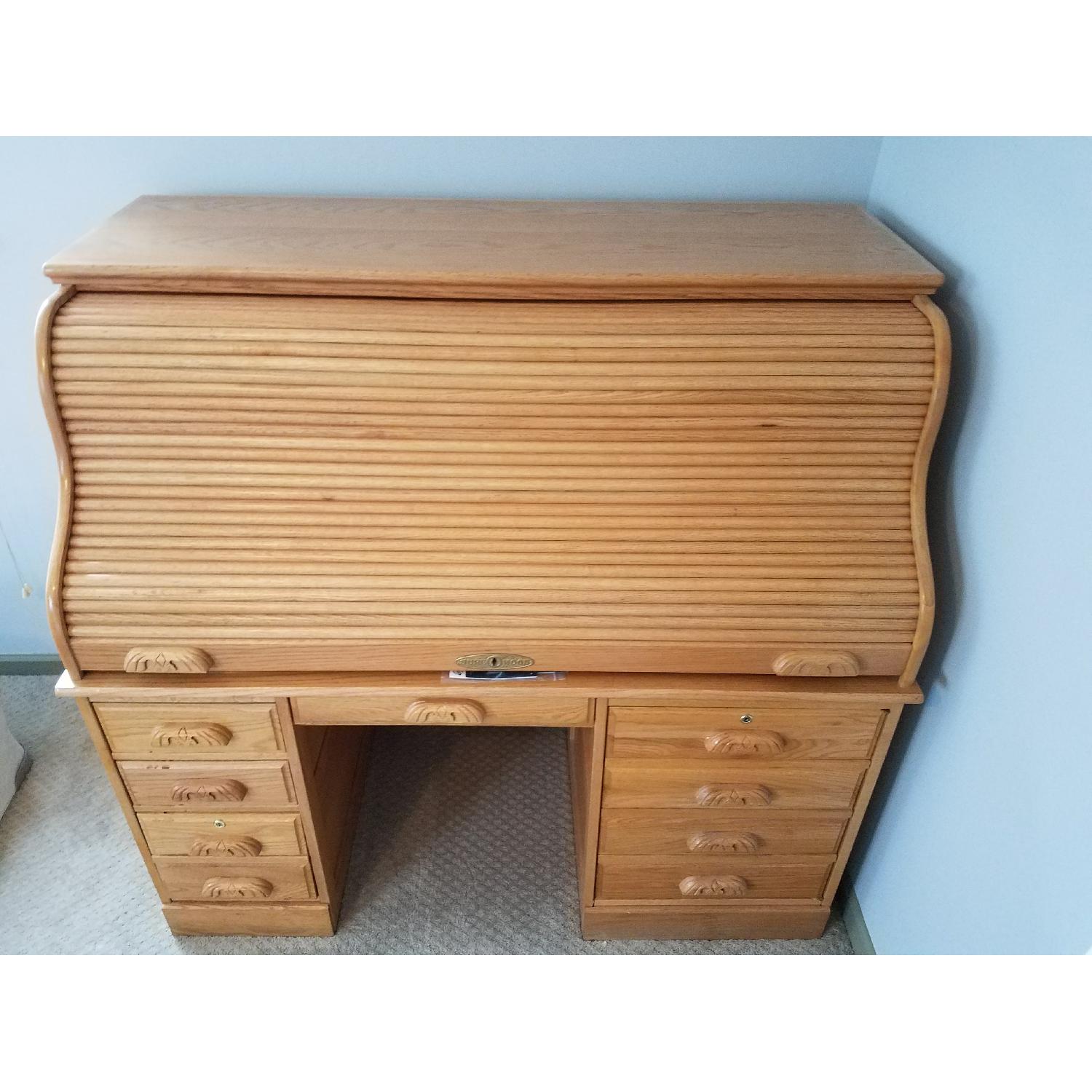 Haugen Solid Wood Roller Top Desk - image-6