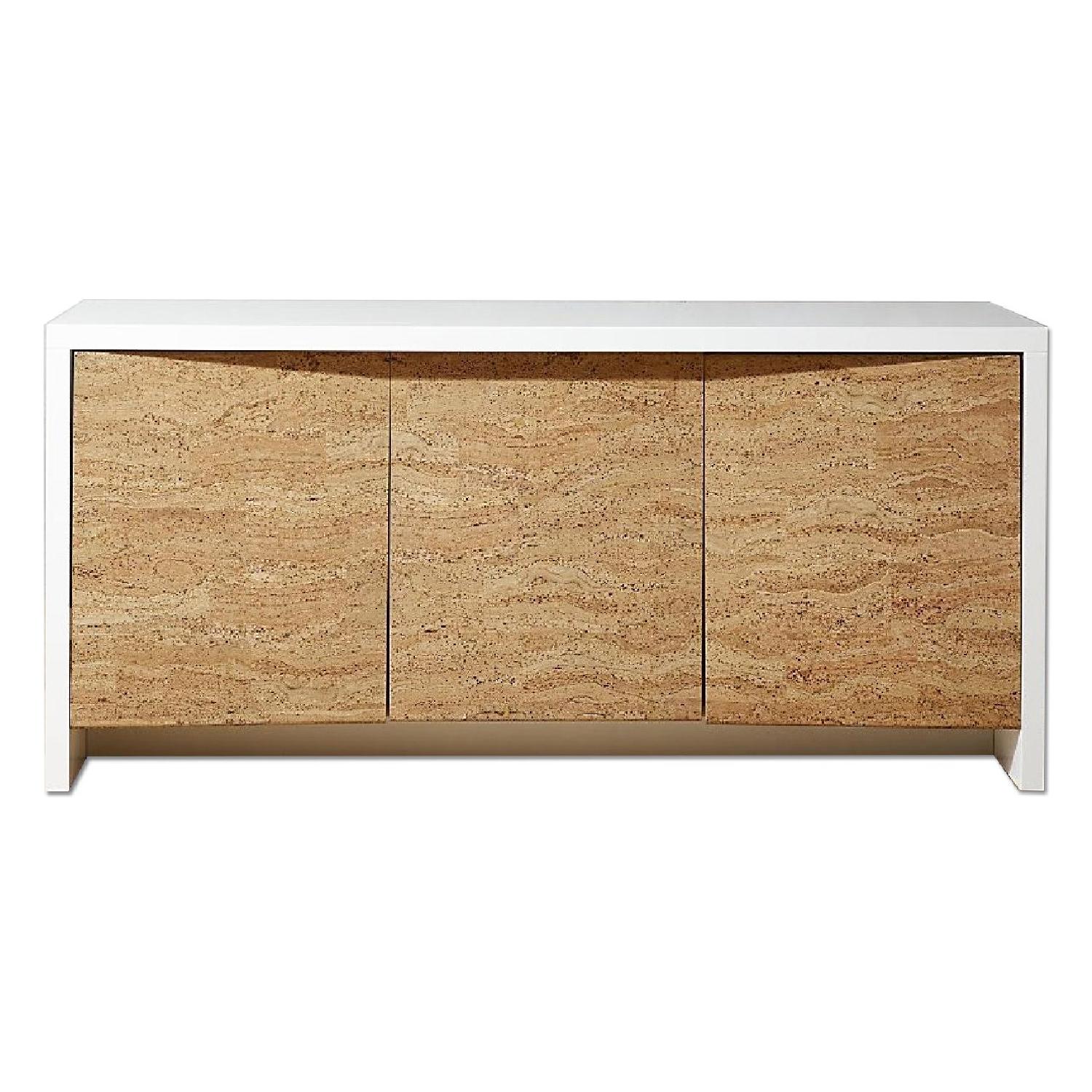 CB2 Cork Credenza AptDeco