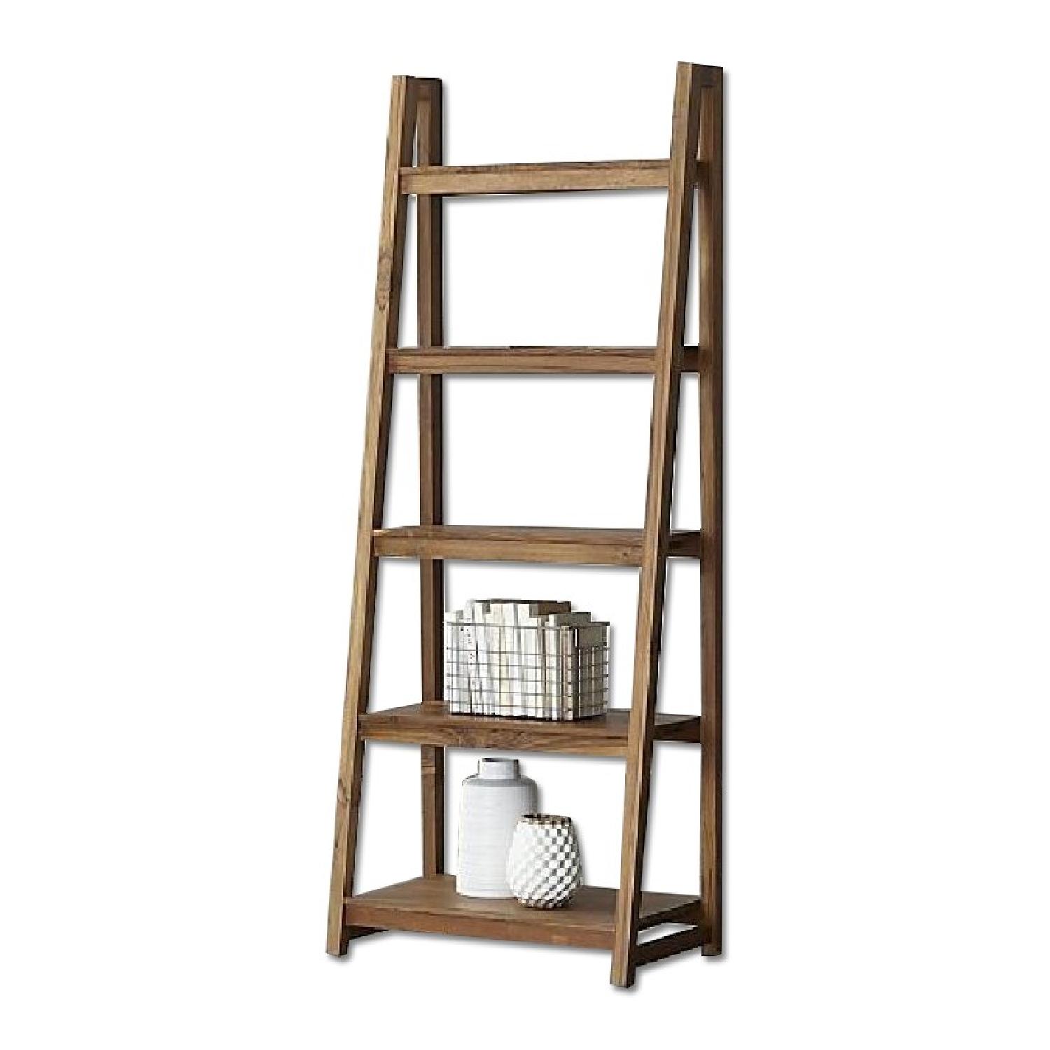 Crate Barrel Strut Teak Bookcase