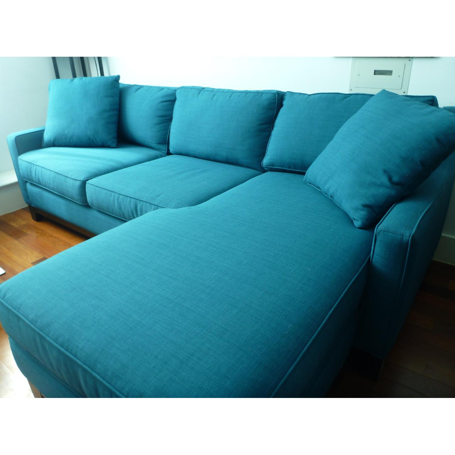 Jonathan Louis Teal Sectional Sofa - image-2