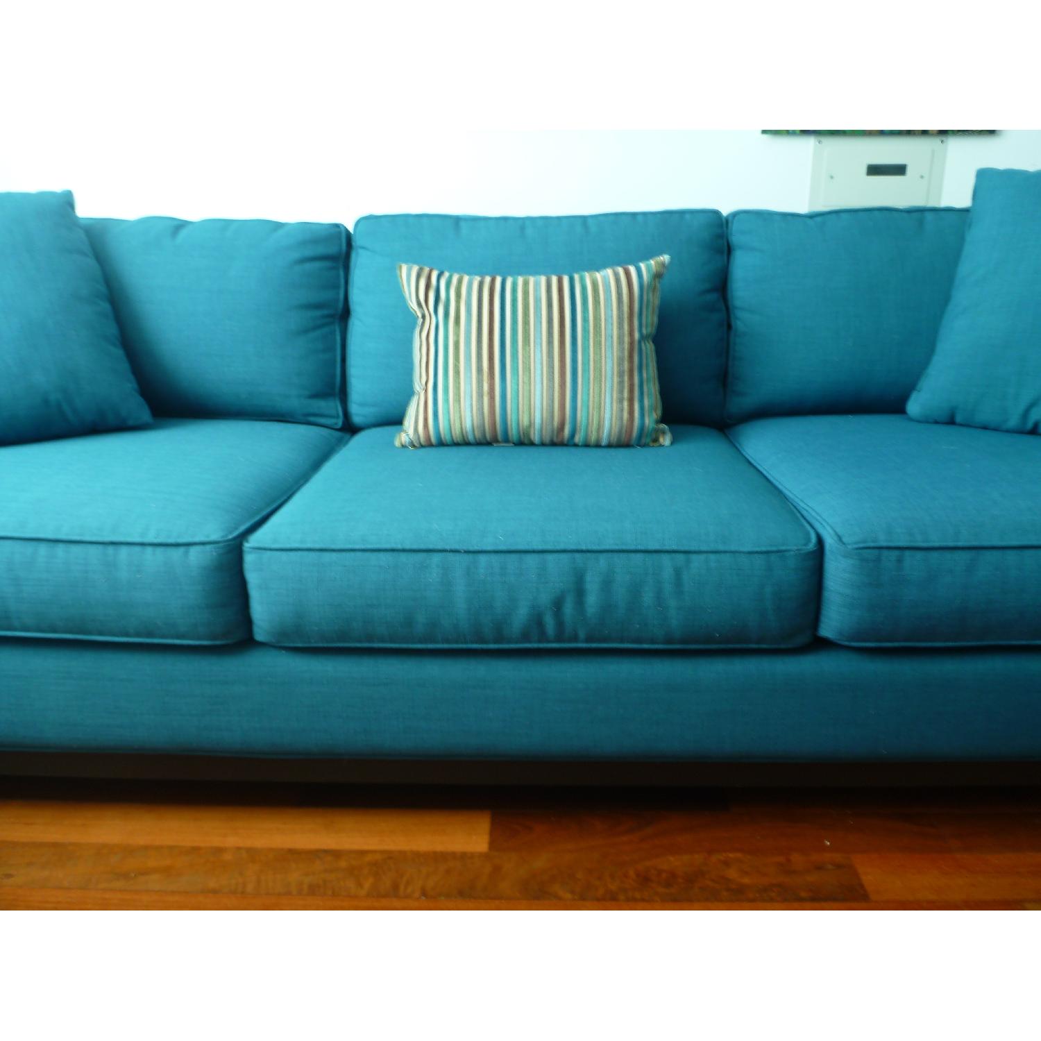 Jonathan Louis Teal Sectional Sofa - image-4