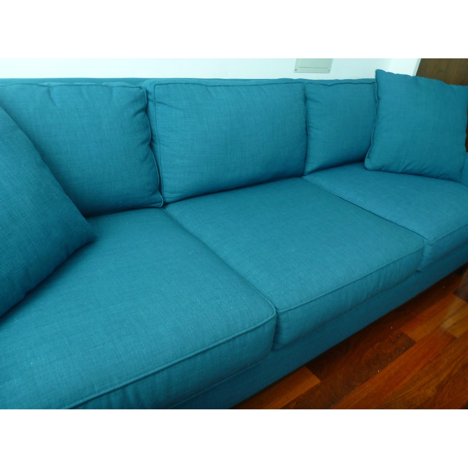 Jonathan Louis Teal Sectional Sofa - image-5