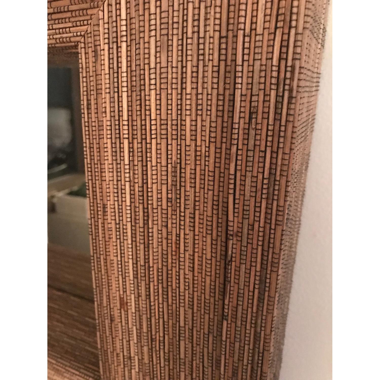 Crate & Barrel Cocostick Decorative Wall Mirror - image-2