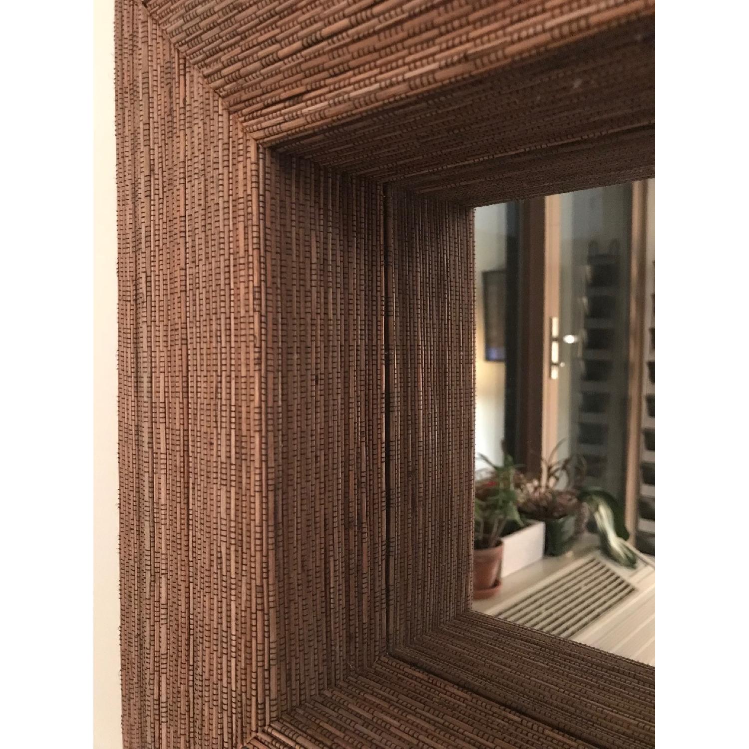 Crate & Barrel Cocostick Decorative Wall Mirror - image-3