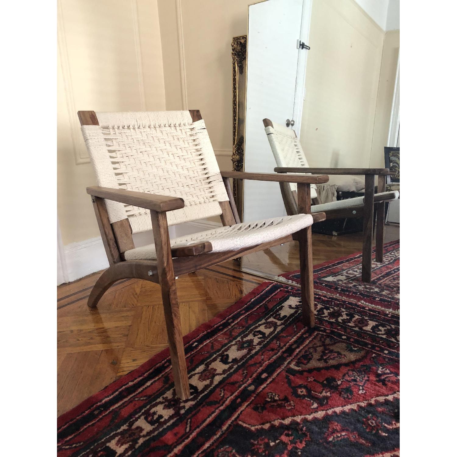 Urban Outfitters Woven Rope Lounge Chair - image-1