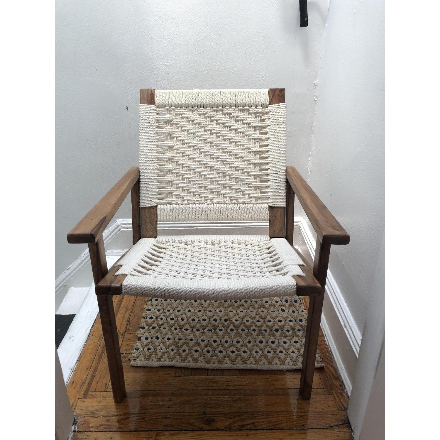 Urban Outfitters Woven Rope Lounge Chair - image-4