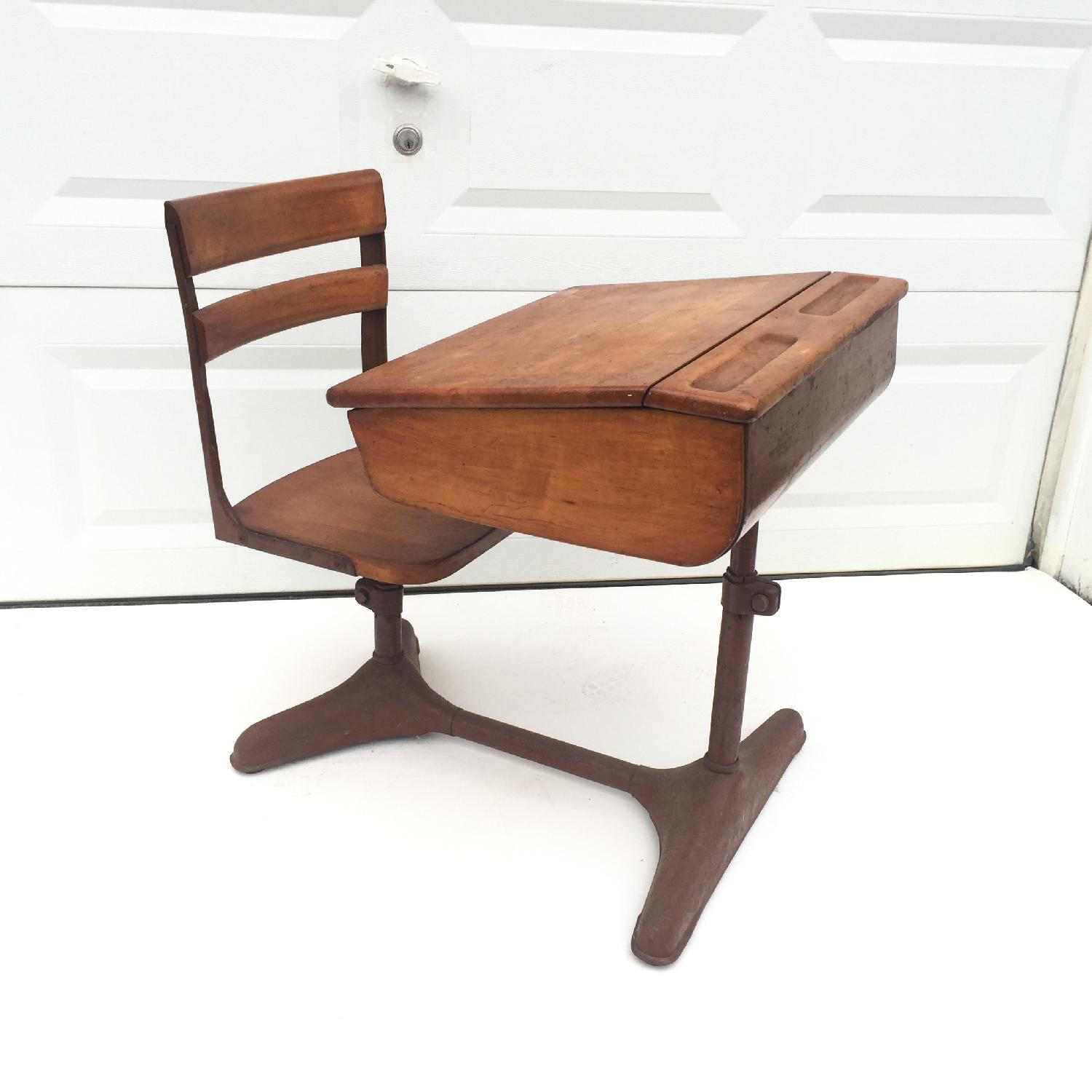 Vintage Student Desk - image-10