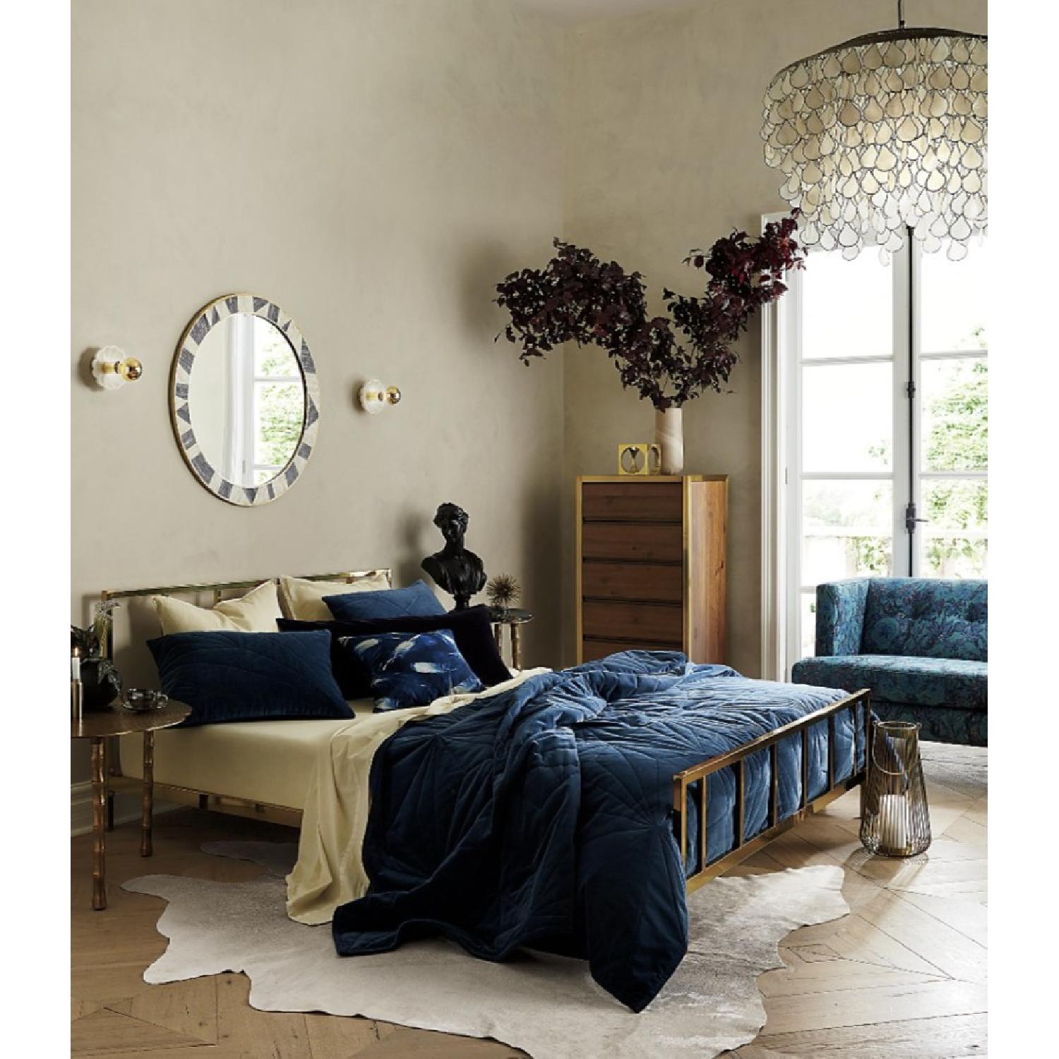 CB2 Alchemy Bronze Queen Bed Frame - image-1