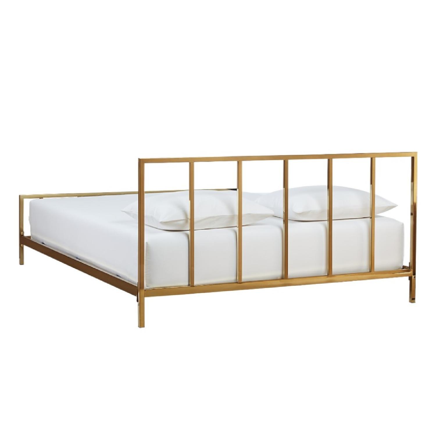 CB2 Alchemy Bronze Queen Bed Frame - image-2