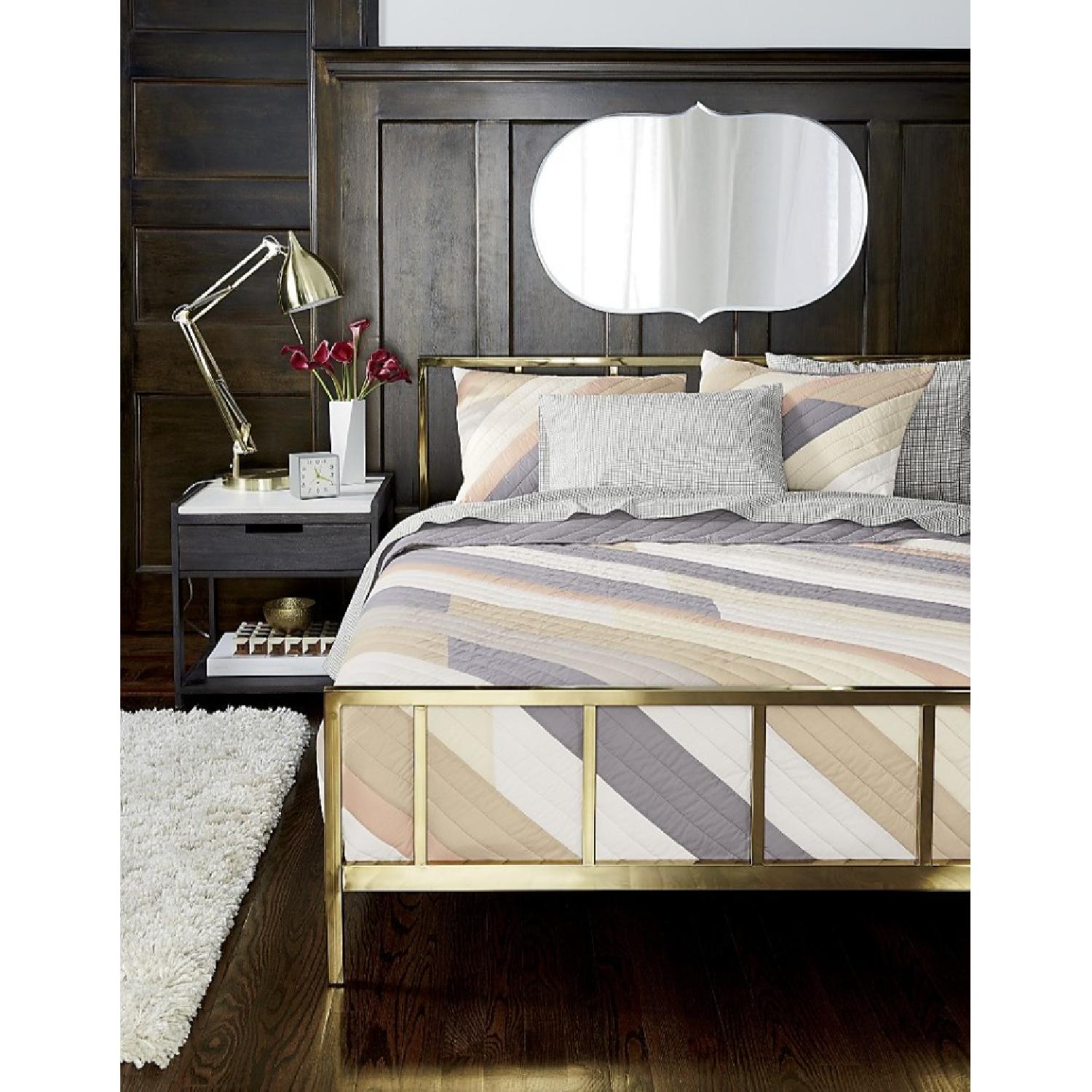 CB2 Alchemy Bronze Queen Bed Frame - image-4