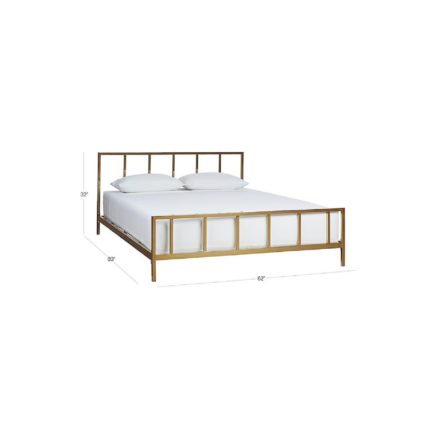 CB2 Alchemy Bronze Queen Bed Frame - image-5