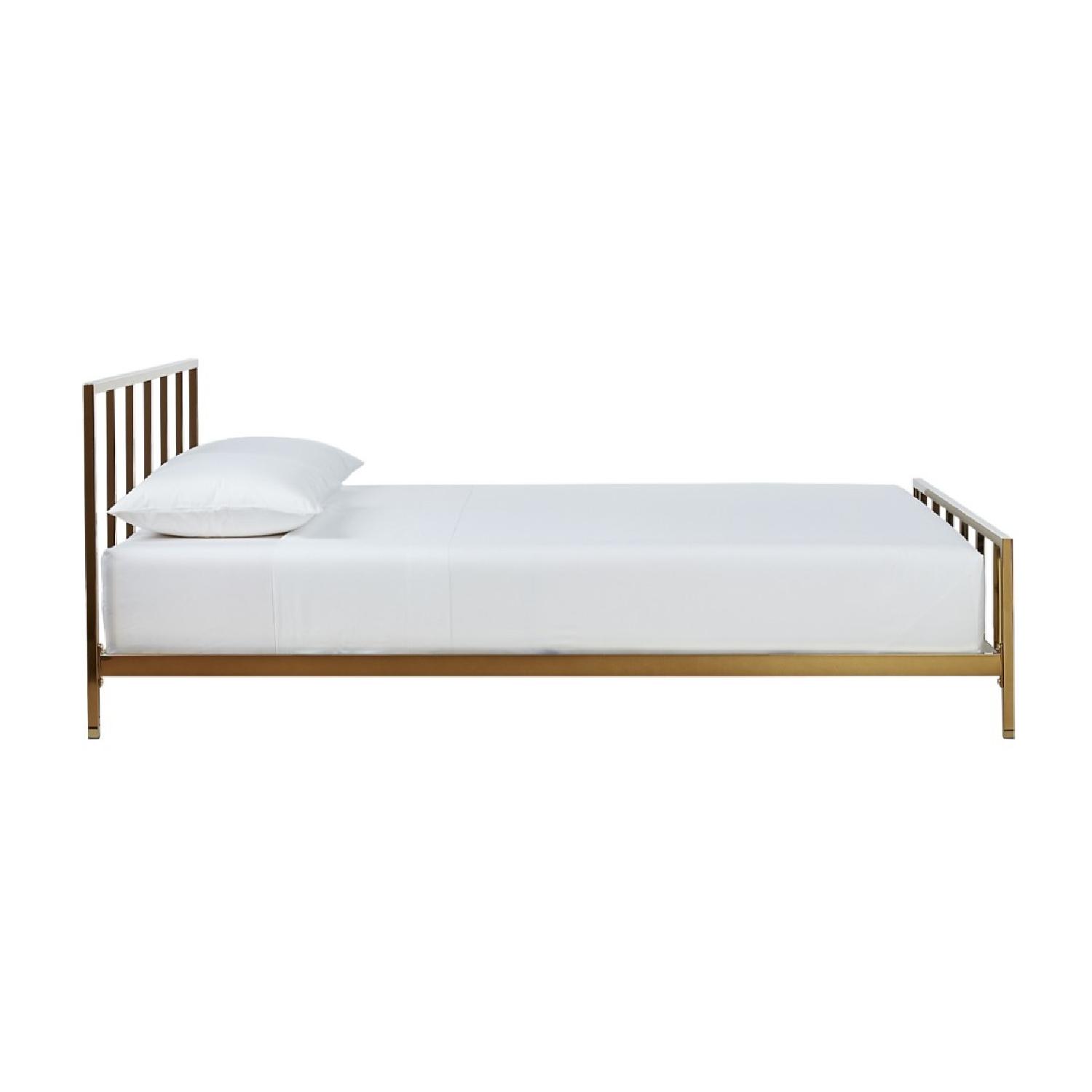 CB2 Alchemy Bronze Queen Bed Frame - image-7