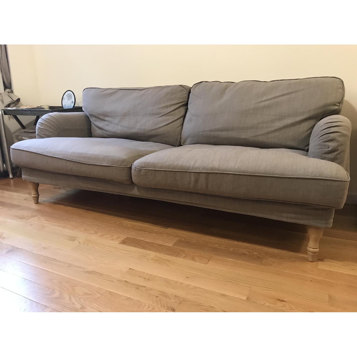 Ikea Stocksund Sofa in Nolhaga Gray Beige - image-1