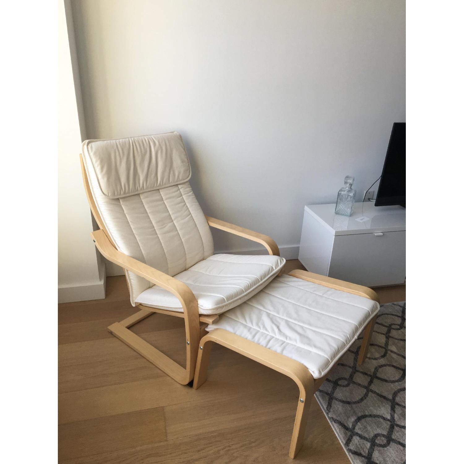 Ikea Poang Armchair & Ottoman Set AptDeco
