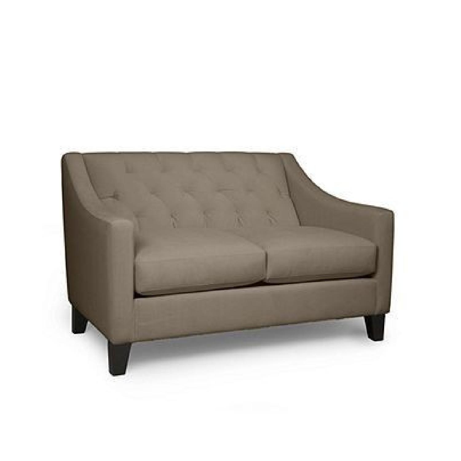 Macy's Chloe Tufted Velvet Loveseat AptDeco
