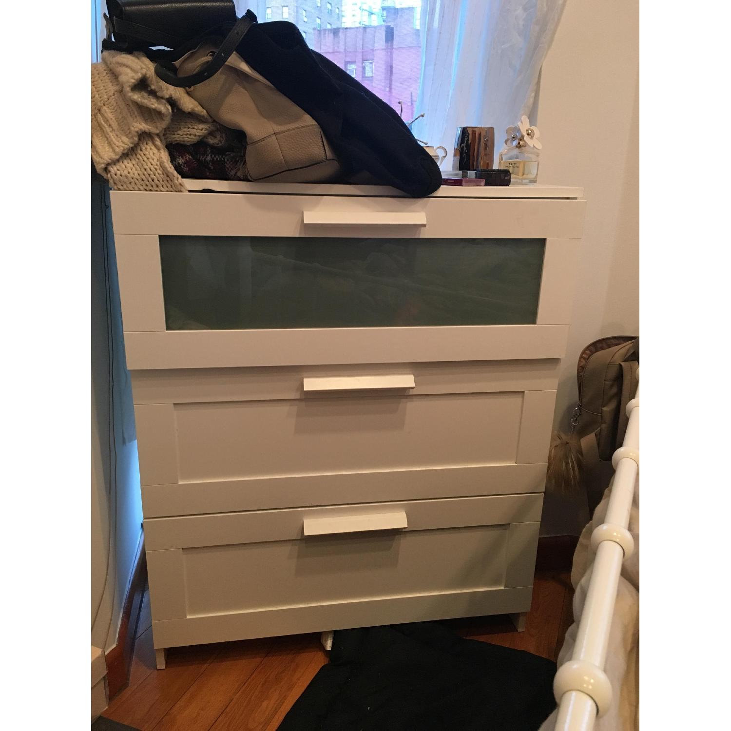 Ikea Brimnes 3 Drawer White Dresser AptDeco