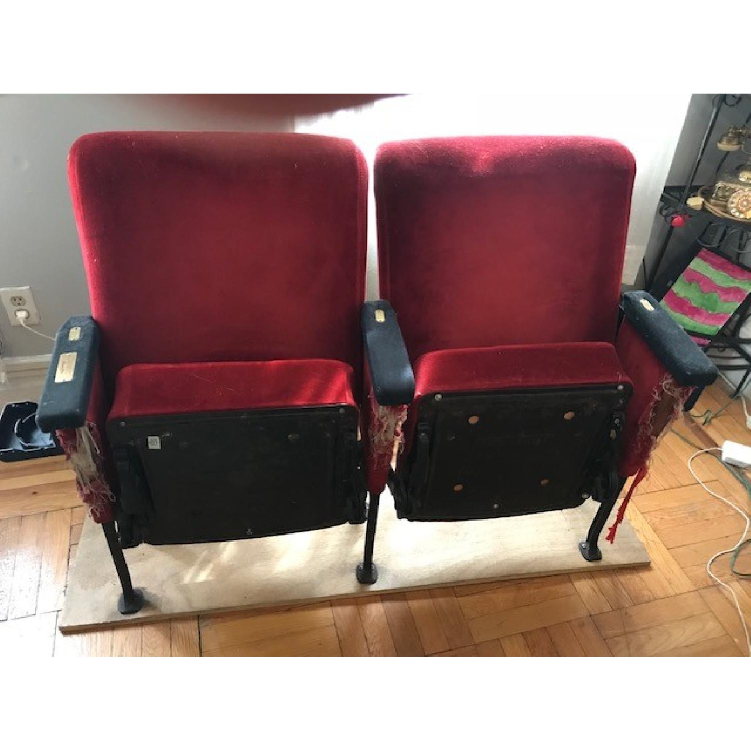 Radio City Music Hall Vintage Theater Seats - image-1
