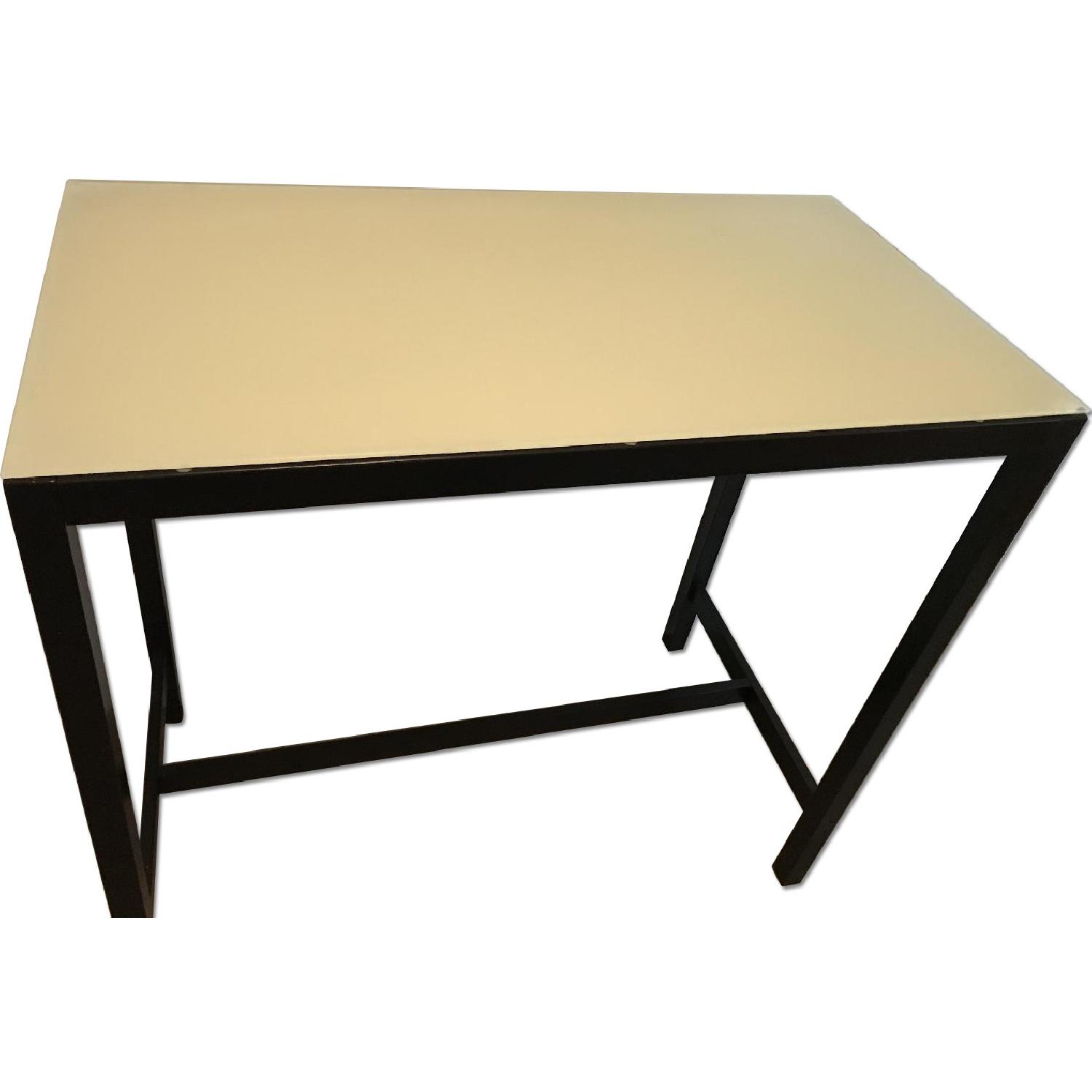 Black Metal Dining Table - image-0