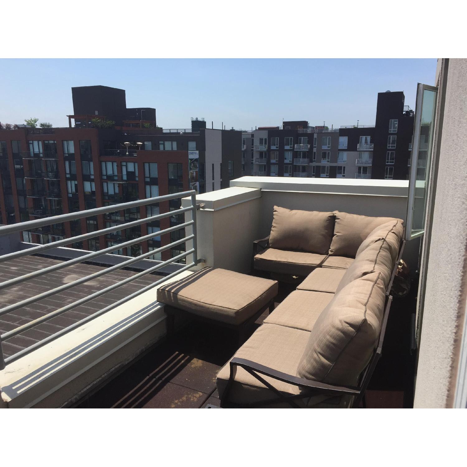 Mainstays Sandhill 7 Piece Outdoor Sectional Sofa AptDeco