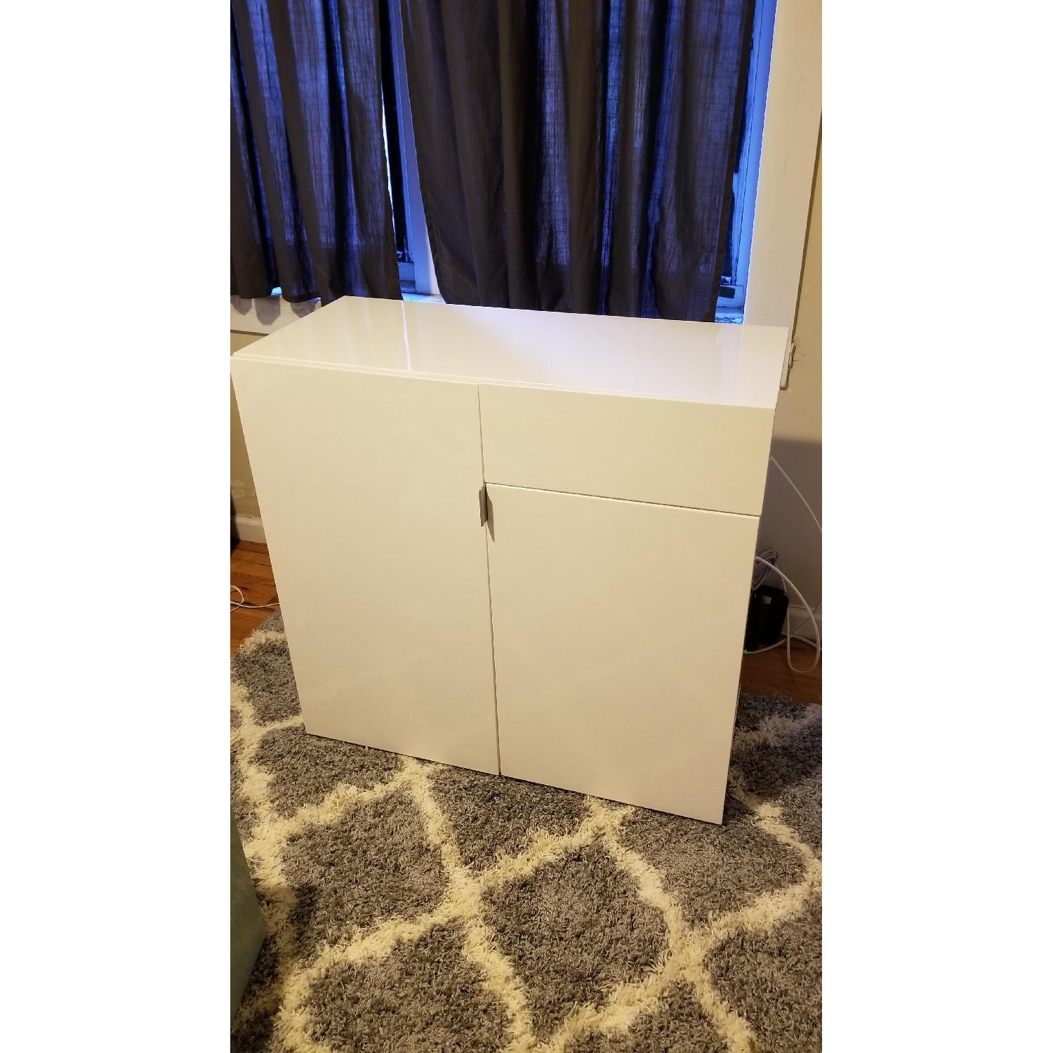 CB2 Swig White Mini Bar - image-11