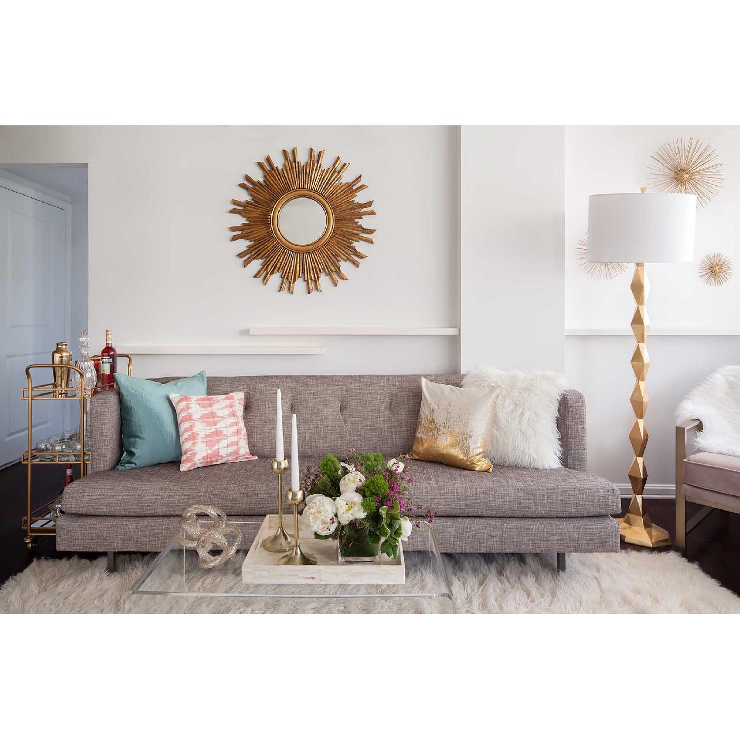 Z Gallerie Devon Gold Floor Lamp - image-1