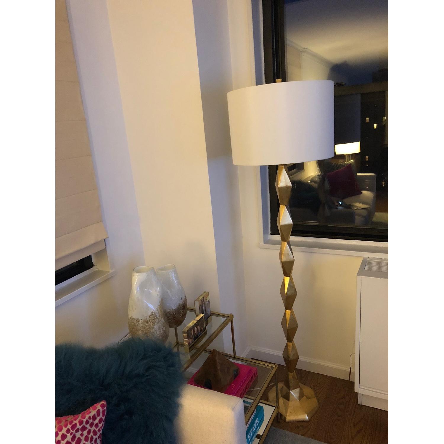 Z Gallerie Devon Gold Floor Lamp - image-2